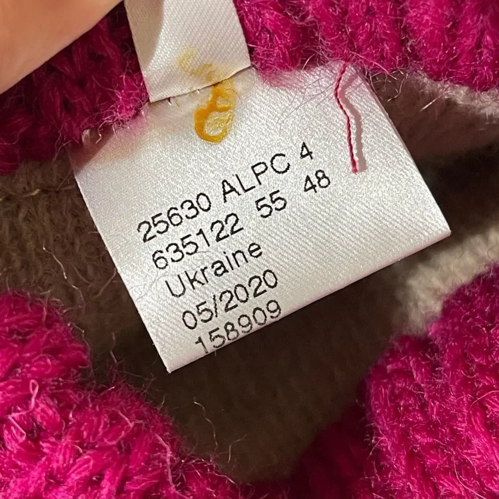 Garnet Hill Kids Animal Slippers - Pink and Cream